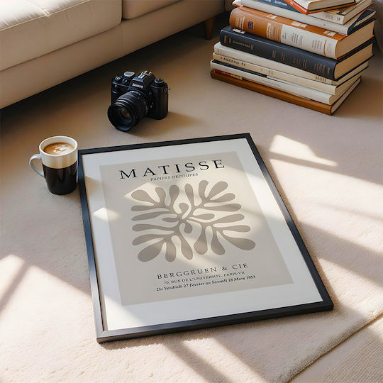 Poster Matisse Papiers Découpés Art055 21cm X 30cm Λευκό Κάδρο Pvc 18x24