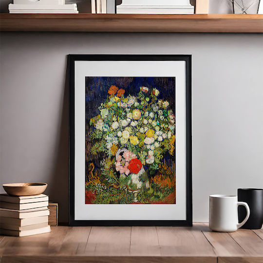 Poster Bouquet Flowers Art115 21cm X 30cm White Frame Pvc 18x24