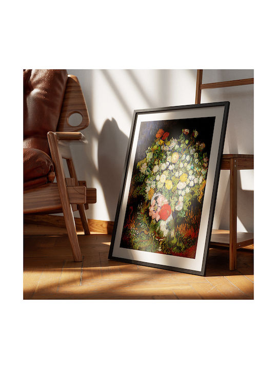 Poster Bouquet Flowers Art115 21cm X 30cm White Frame Pvc 18x24