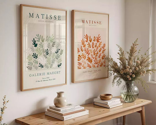 Poster Matisse Cut-outs Art070 21cm X 30cm Λευκό Κάδρο Pvc 18x24