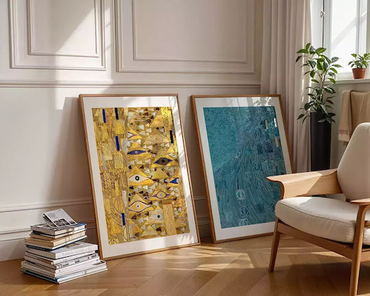 Poster Adele's Dress Details By Gustav Klimt Art154 21cm X 30cm Λευκό Κάδρο Pvc 18x24