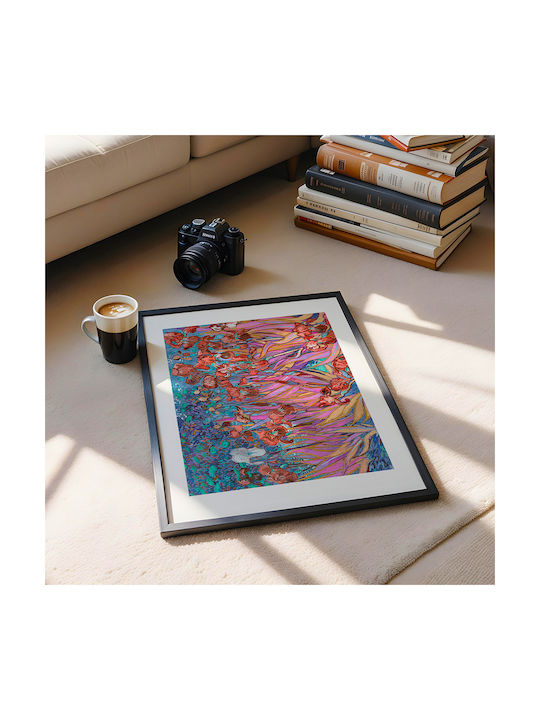 Poster Van Gogh Irises Art110 21cm X 30cm Λευκό Κάδρο Pvc 18x24