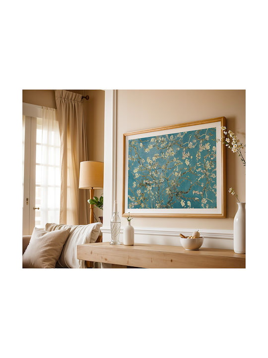 Poster Van Gogh Almond Blossom Art104 21cm X 30cm Λευκό Κάδρο Pvc 18x24