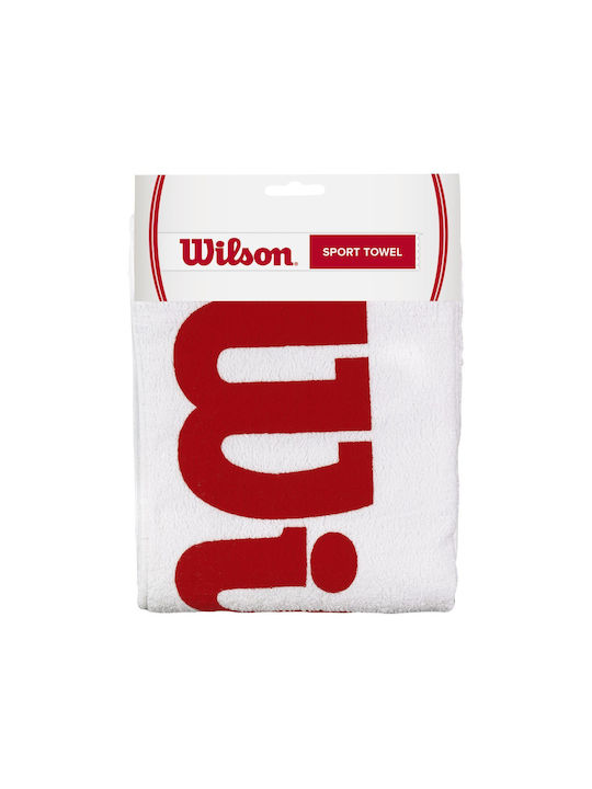 Wilson Sports Πετσέτα Γυμναστηρίου Βαμβακερή Λευκή 120x60cm