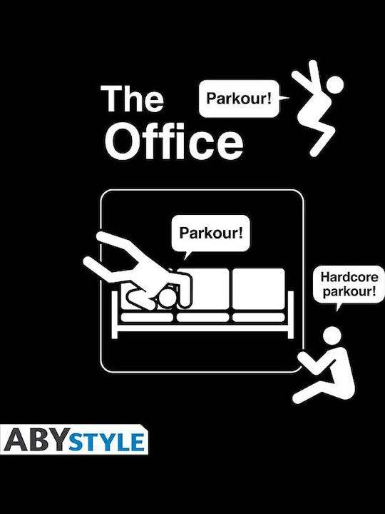 Unisex Schwarzes T-Shirt Parkour Abytex831 für das Büro Unisex Schwarzes T-Shirt Parkour Abytex831 für das Büro