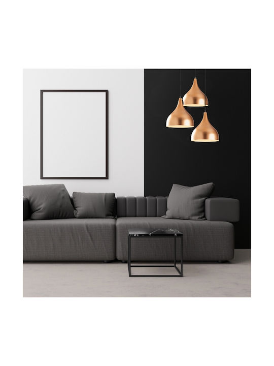 Megapap Pendant Light Bronze with Socket E27 47x30x122cm