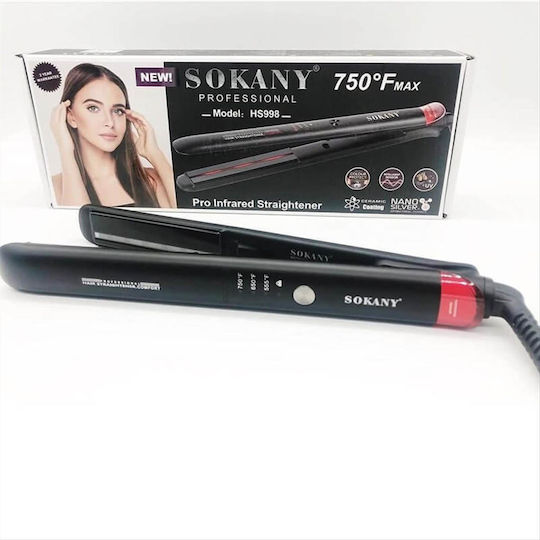 Sokany HS-998 Πρέσα Μαλλιών με Κεραμικές Πλάκες 42W