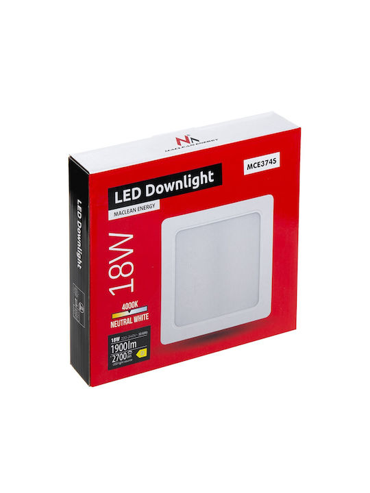 Maclean Energy Deckenleuchte für den Außenbereich mit integriertem LED in Weiß Farbe MCE374 S