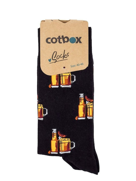 Ανδρικές Fashion Κάλτσες Beers Βαμβακερές Cotbox 31768 Μαύρο
