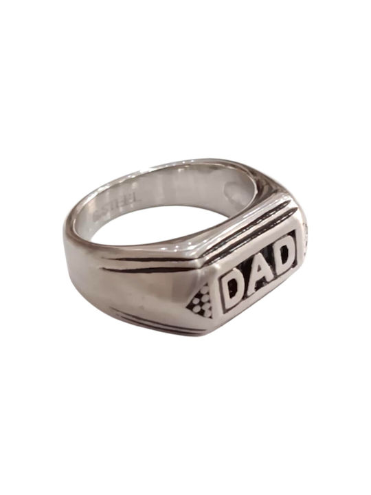 Kalliopi Silver Ring made of Steel