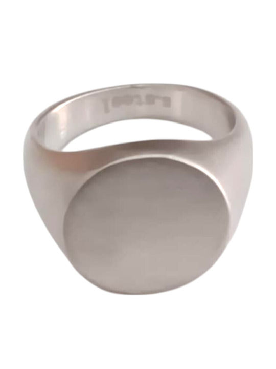 Kalliopi Silver Ανδρικό Δαχτυλίδι από Ατσάλι