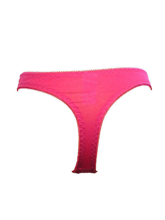 Jiexin Cotton Women's String Fuchsia