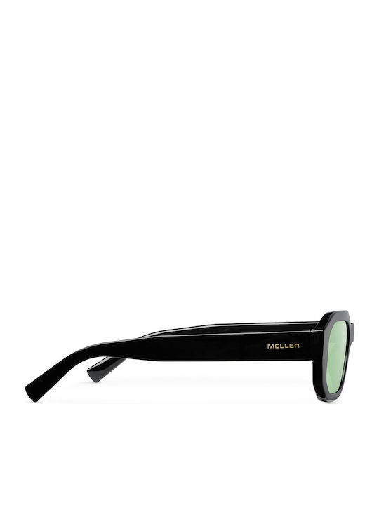 Meller Kessie Unisex Sunglasses with Black Plastic Frame and Green Lens KES3-TUTGREEN