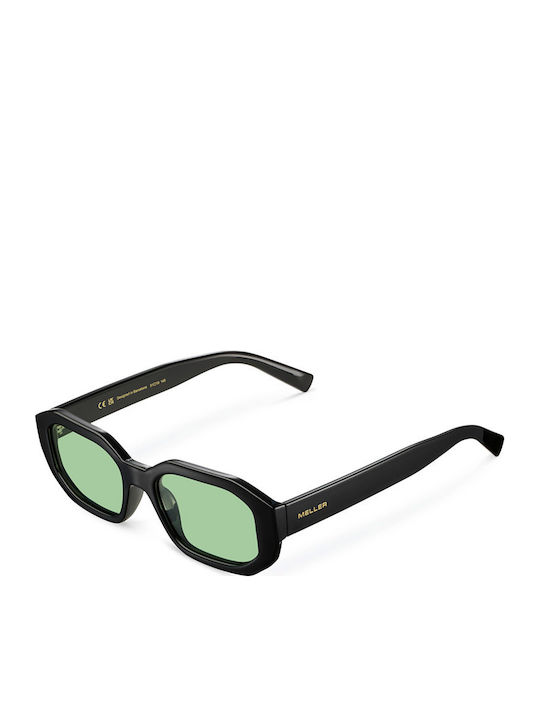 Meller Kessie Unisex Sunglasses with Black Plastic Frame and Green Lens KES3-TUTGREEN