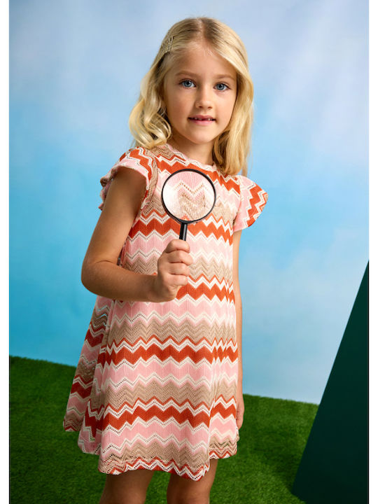 Children's Dress Short Sleeve Knitted Somon