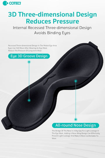 Coteci Ot-012 Spider-man 3d Μάσκα Ύπνου Sleeping Eye Mask Κόκκινο
