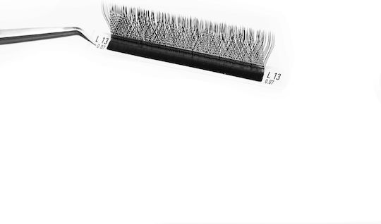 Lovely Rili 12 Lines Extensions 3D 0.07 / C 7mm Black