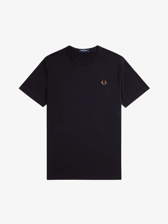 Fred Perry T-Shirt Black Whisky Brown