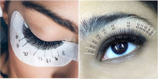 Nagaraku False Eyelashes 0.07 / Shape C Black