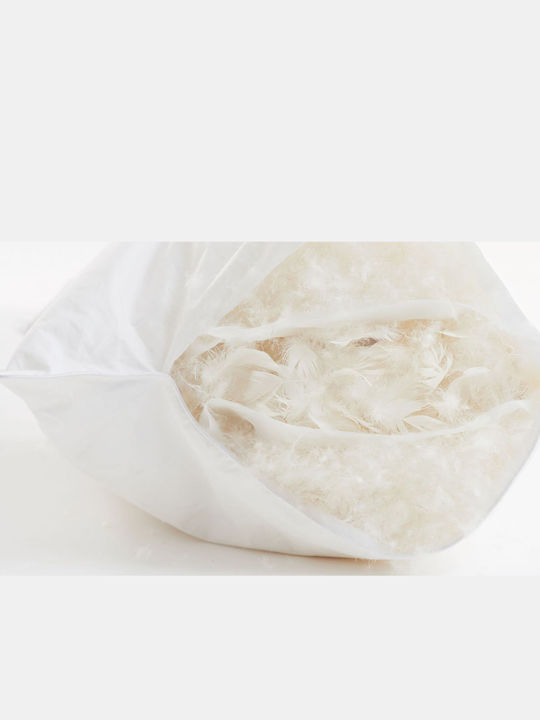 Pernă de dormit cu pene dublă 50x70 cm 3 camere 90% puf FP 750