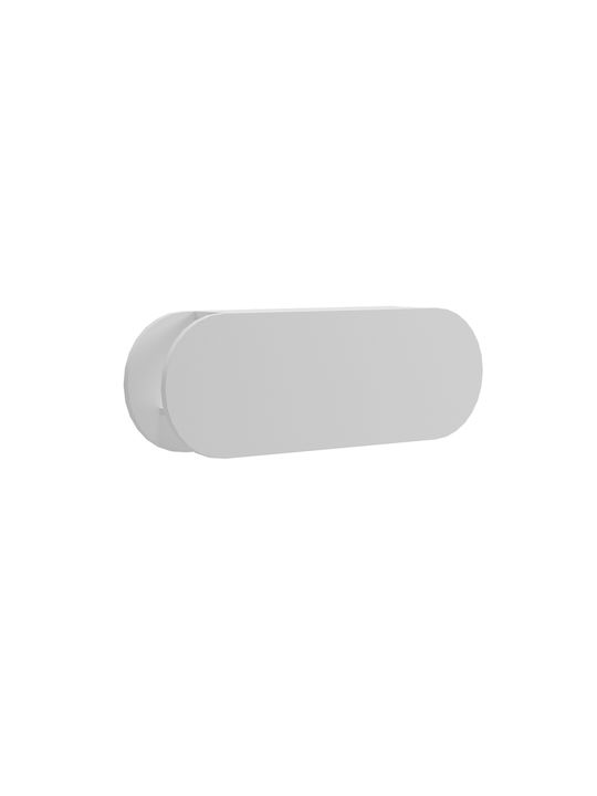 Freebox Κρεμάστρα Τοίχου Ξύλινη 6 Θέσεων Λευκή 84x12x28.6cm