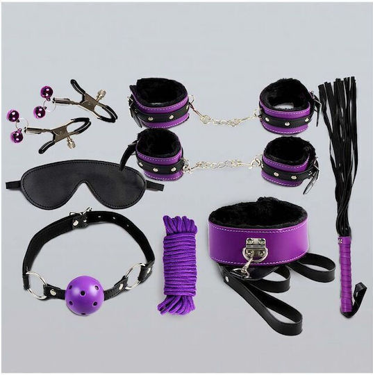 Secretplay Secret Bondage BDSM Kit in Purple Color 8pcs