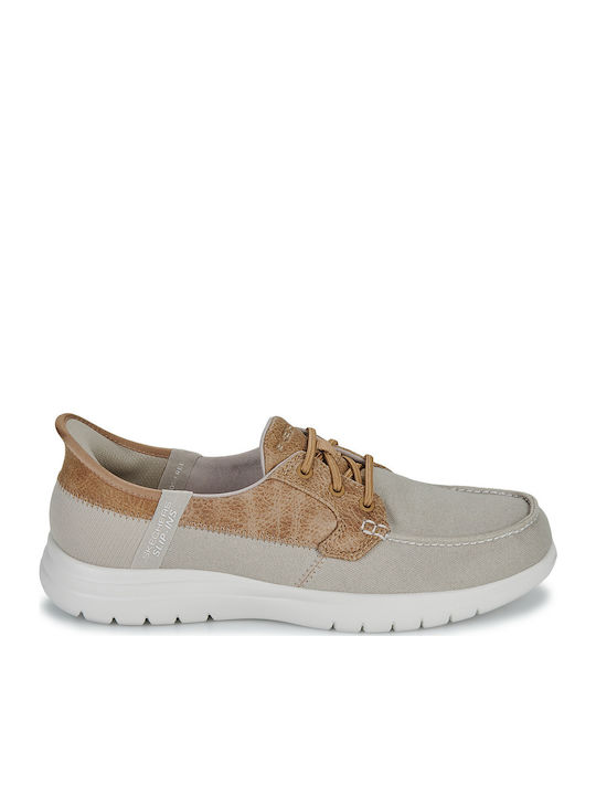 Γυναικεία Boat Shoes σε Μπεζ Χρώμα