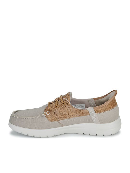 Γυναικεία Boat Shoes σε Μπεζ Χρώμα
