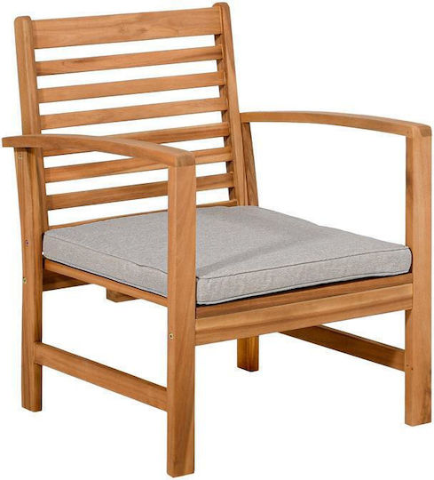 Outdoor Living Room Set FL942 4 Pieces Walnut With Pillows