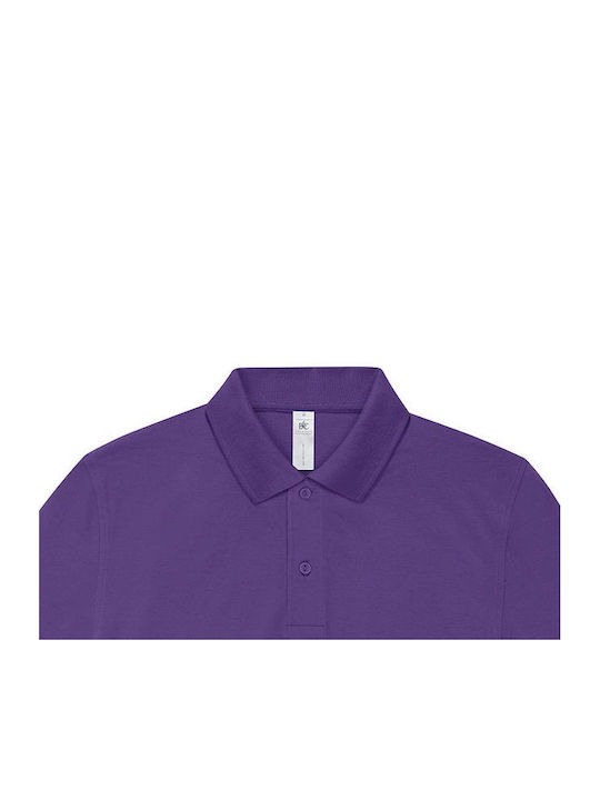 B&C Ανδρικό Διαφημιστικό T-shirt Κοντομάνικο Meta Lilac