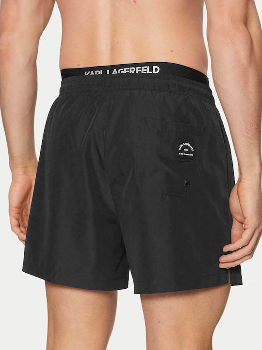 Karl Lagerfeld Short Men's Swimwear Bermuda Black