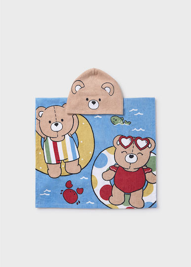 Mayoral Beach Towel Boy Bear Print