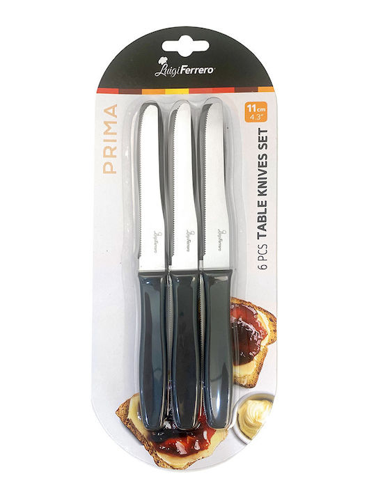 Luigi Ferrero Prima Knife Set from Stainless Steel 6 Pieces