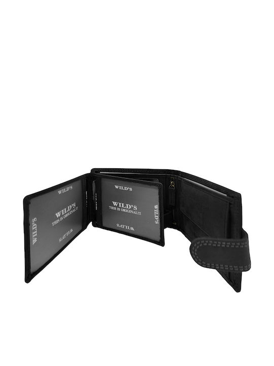 Дърмен Мъжки Портфейл с RFID Черен