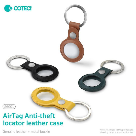COTEetCI Θήκη Μπρελόκ Σιλικόνης για AirTag σε Πράσινο χρώμα