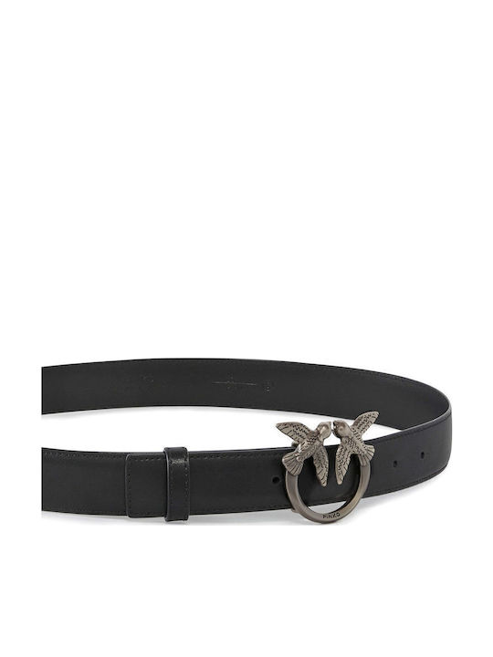 Love Berry H3 Leather Women's Belt Black