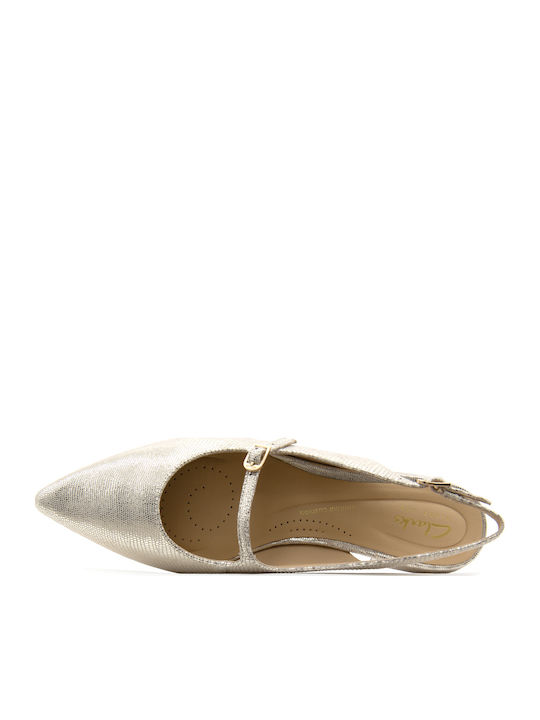 Leather Pointy Slingback Ballerinas Sensa 15 Shine Leather Slingback Mary Jane Ballerinas Gold