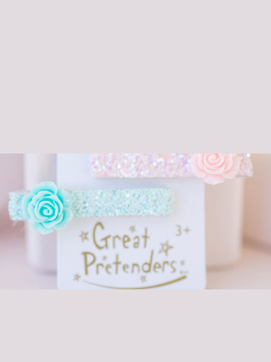 Great Pretenders Boutique Κλιπ Μαλλιών Γκλίτερ Τριαντάφυλλο Great Pretenders Boutique Κλιπ Μαλλιών Γκλίτερ Τριαντάφυλλο