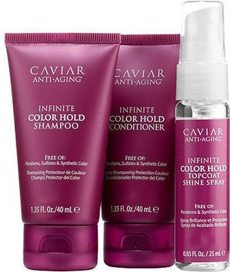 Alterna Caviar Anti-Aging Σετ Περιποίησης Μαλλιών Διατήρησης Χρώματος για Βαμμένα Μαλλιά με Σαμπουάν, Conditioner και Spray 3τμχ