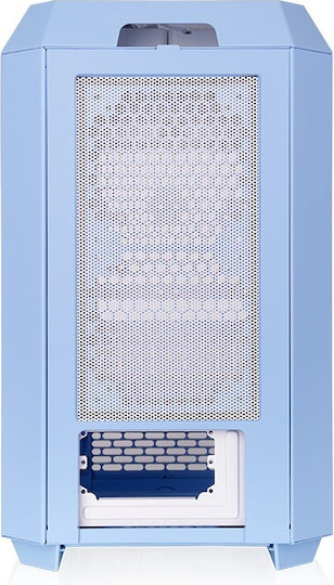 Thermaltake The Tower 250 Gaming Mini Tower Computer Case with Side Window and RGB Lighting Hydrangea Blue
