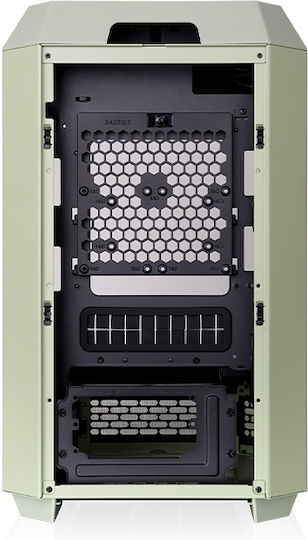 Thermaltake The Tower 250 Gaming Mini Tower Κουτί Υπολογιστή με Πλαϊνό Παράθυρο και RGB Φωτισμό Matcha Green