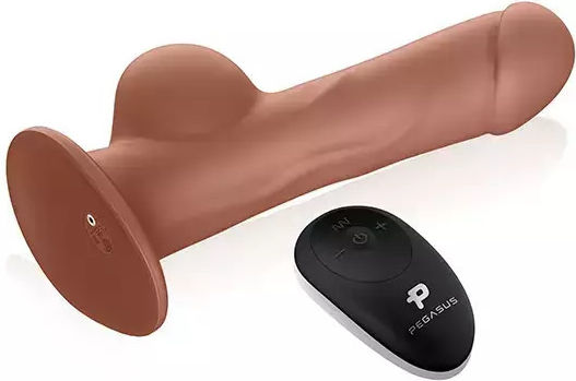 Pegasus Realistic Silicone Strap-on Vibrator Balls + Remote