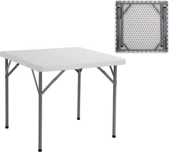 Table Catering Blow Foldable 86x86x74cm White Table Catering Blow Foldable 86x86x74cm White