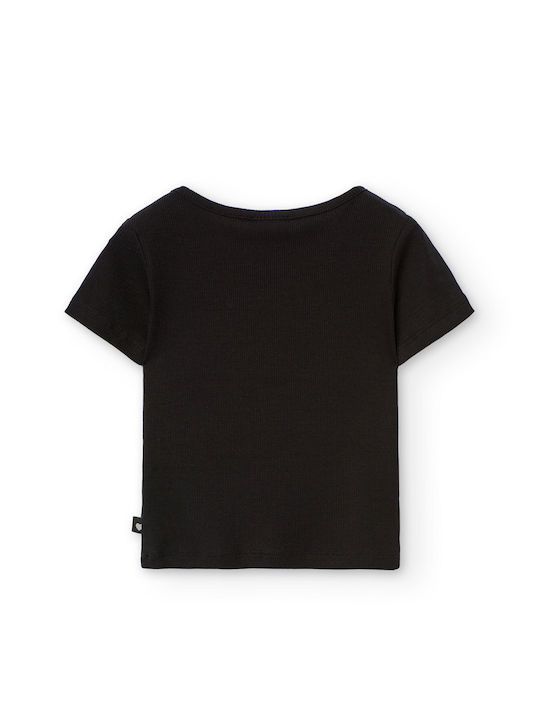 Boboli Children's Blouse Short Sleeve Black