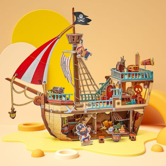 Puzzle 3D Pirate Ship With Treasure 157pcs