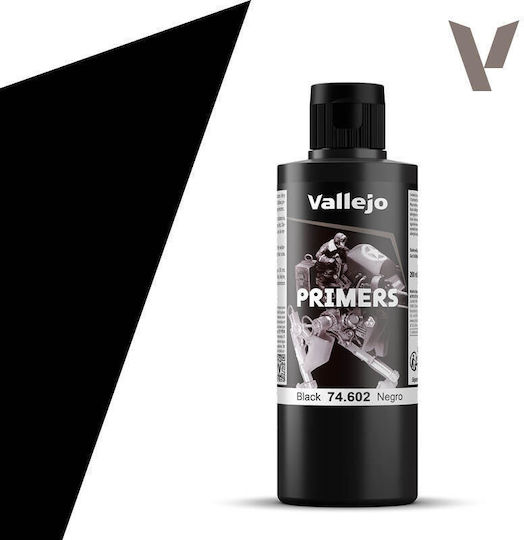 Grund acrilic-poliuretan Vallejo 200ml Negru 74602