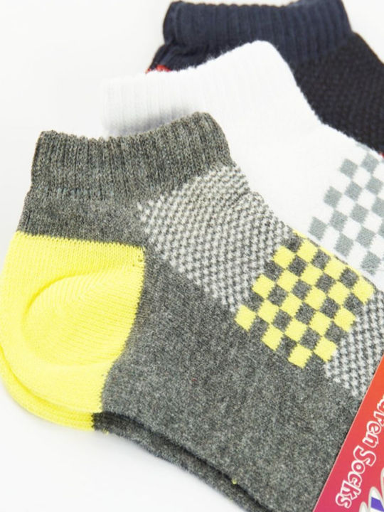 Design Socks Șosete Scurte pentru Copii Multicolore 3 Perechi