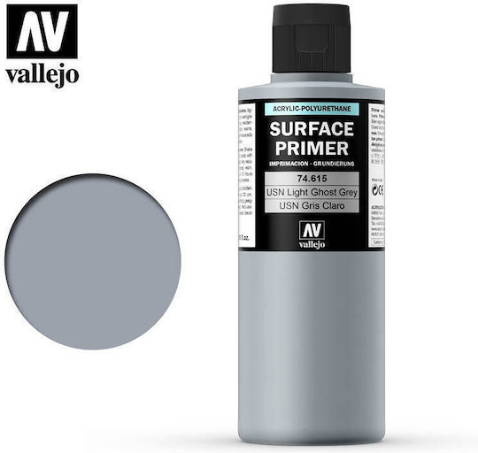 Грунд за повърхности акрил-полиуретан Vallejo 200ml USN Light Ghost Grey FS363