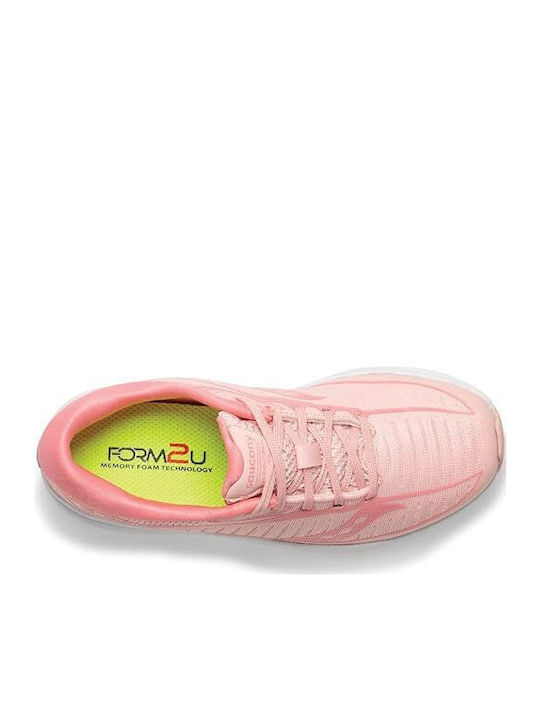 Kinvara 10 Αθλητικά Παιδικά Παπούτσια Running με Κορδόνια Ροζ