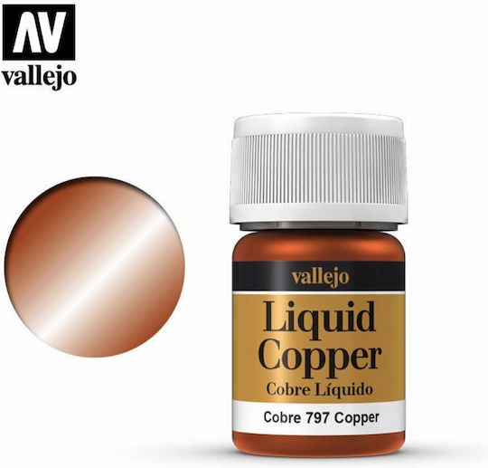 Acrylicos Vallejo Liquid Culoare Modelism Copper 35ml 70.797